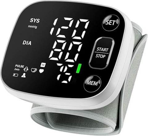 Buy Oklar Wrist Blood Pressure Monitor Online | Rechargeable Digital BP Monitor with Voice Broadcast