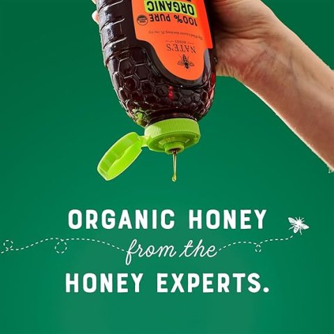 Buy Nate's Organic 100% Pure Raw & Unfiltered Honey Online | USDA Certified Organic Honey 32 oz Squeeze Bottle