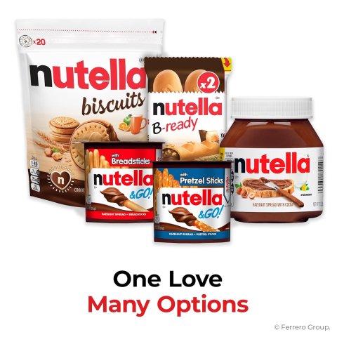 Buy Nutella Biscuits Cookies Filled with Nutella Hazelnut Spread Online | Crispy Italian Snack Cookies 9.7 oz