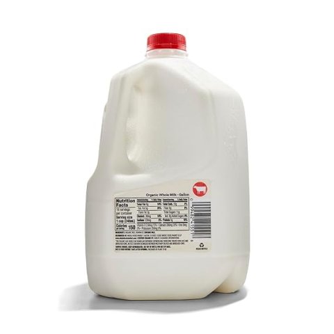 Buy 365 by Whole Foods Market Organic Whole Milk Online | USDA Organic Full Cream Milk 128 oz