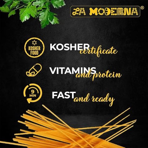 Buy LA MODERNA Spaghetti Pasta Online | Durum Wheat Semolina Pasta 16 oz Non-GMO Kosher