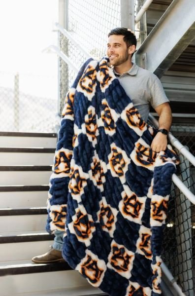 Buy Auburn Tigers Hugs Blanket Online | Ultra Soft Plush NCAA Throw Blanket for Fans