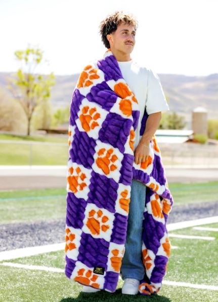 Buy Clemson University Tigers Hugs Blanket Online | Ultra Soft Plush NCAA Throw Blanket for Fans