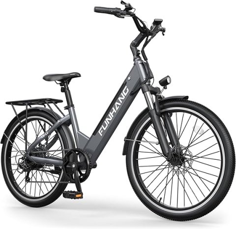 Buy Funhang Electric Bike for Adults Online | 1000W Peak Step-Thru Commuter E-Bike with Removable Battery