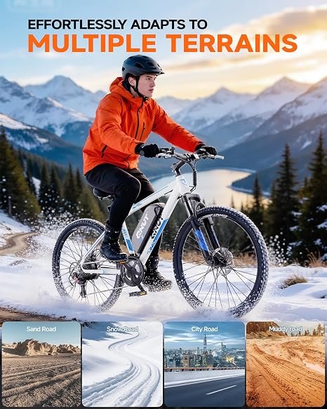 Buy Victor 26" Electric Mountain Bike for Adults Online | 1000W Peak Motor Lightweight E-Bike