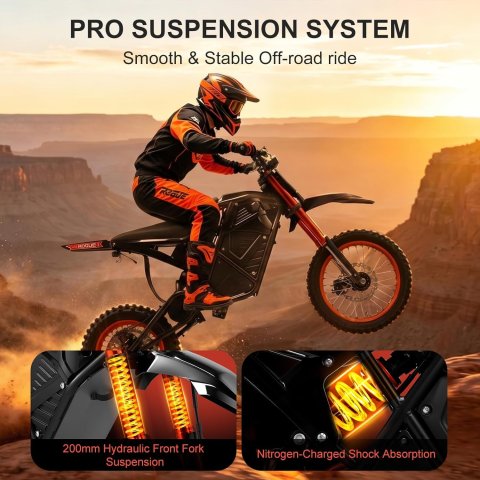 Buy Electric Dirt Bike for Teens & Adults Online | 3600W Mid-Drive Off-Road Electric Motorcycle