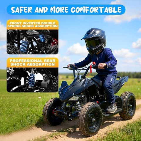 Buy 50cc Kids Gas ATV Online | 2-Stroke Gas Powered 4-Wheeler with Safety Features