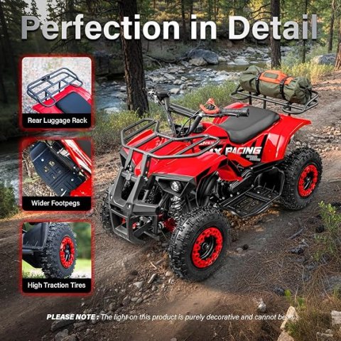 Buy 49cc Kids Gas ATV Online | All-Terrain Gas Powered 4-Wheeler with Hydraulic Brakes