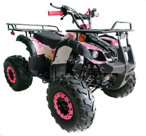 Buy HHH 125cc ATV with Reverse Online | Youth Gas Quad 4-Wheeler with LED Lights & Big Tires