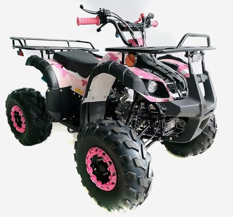 Buy HHH 125cc ATV with Reverse Online | Youth Gas Quad 4-Wheeler with LED Lights & Big Tires