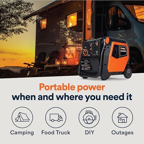 Buy Generac 5,200-Watt Dual-Fuel Portable Inverter Generator Online | Quiet Gas & Propane Backup Power