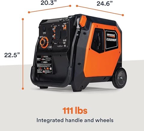 Buy Generac 5,200-Watt Dual-Fuel Portable Inverter Generator Online | Quiet Gas & Propane Backup Power