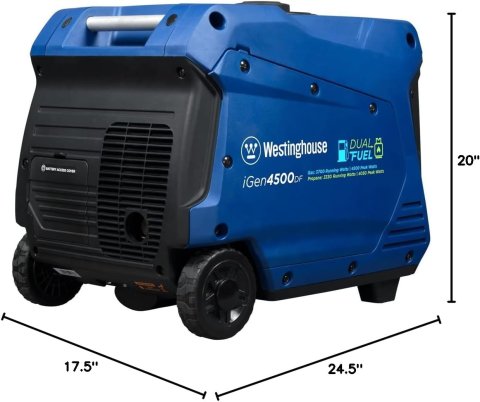 Buy Westinghouse 5000 Peak Watt Dual Fuel Portable Inverter Generator Online | Super Quiet RV-Ready Generator with Remote Start