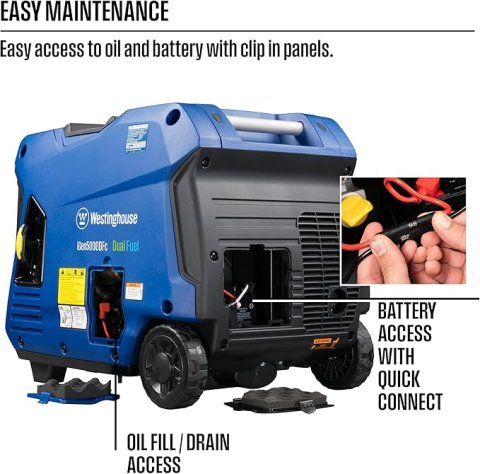 Buy Westinghouse 5000 Peak Watt Super Quiet Dual Fuel Portable Inverter Generator Online | Remote Start RV-Ready Generator with CO Sensor
