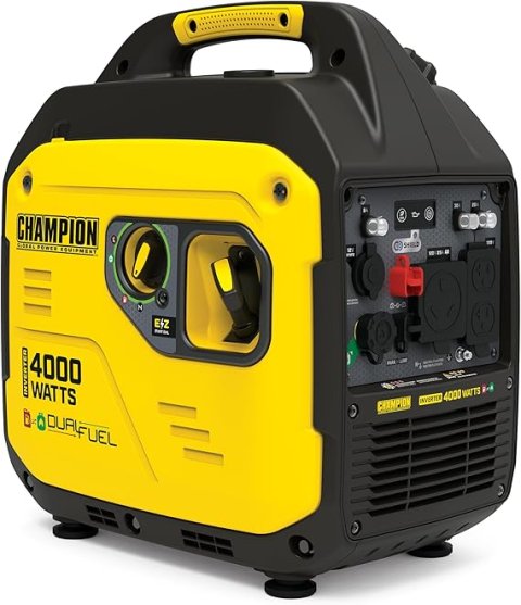 Buy Champion 4000-Watt Dual Fuel Portable Inverter Generator Online | RV Ready Quiet Generator with Gas & Propane