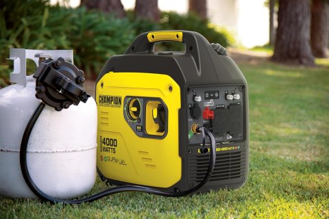 Buy Champion 4000-Watt Dual Fuel Portable Inverter Generator Online | RV Ready Quiet Generator with Gas & Propane