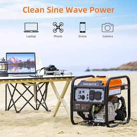 Buy Oxseryn 4400-Watt Portable Inverter Generator Online | Gas Powered Quiet RV-Ready Generator