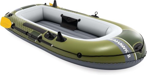 Buy Seahawk Inflatable Boat Online | Fishing & Recreational Inflatable Boat Set with Oars & Pump