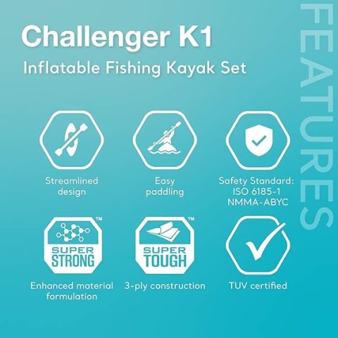 Buy INTEX Challenger Inflatable Kayak Online | Portable Recreational Kayak with Paddles & Pump