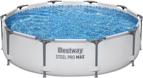 Buy Bestway Steel Pro MAX 10' x 30" Above Ground Swimming Pool Online | Round Family Pool with Filter Pump