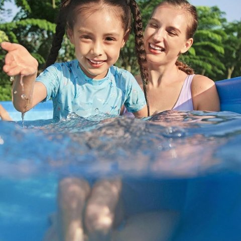 Buy Bestway Steel Pro MAX 15' x 48" Above Ground Swimming Pool Online | Round Backyard Pool (Pool Only)