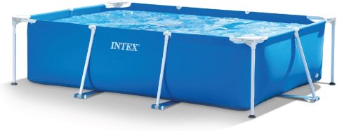 Buy INTEX Rectangular Frame Above Ground Swimming Pool Online | 9 ft 10 in Steel Frame Family Pool