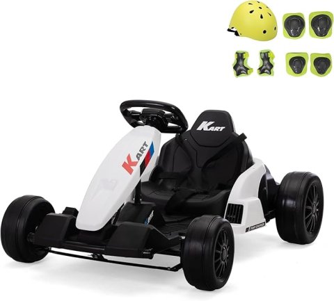 Buy TOBBI 24V Electric Go Kart for Kids Online | 8 MPH Battery-Powered Drift Kart with Safety Gear