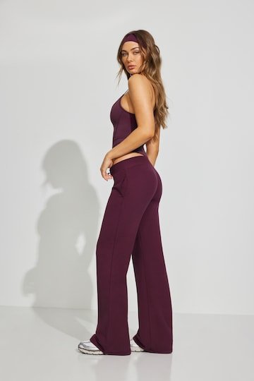 High-Waisted Stretch Terry Lounge Pants for Women