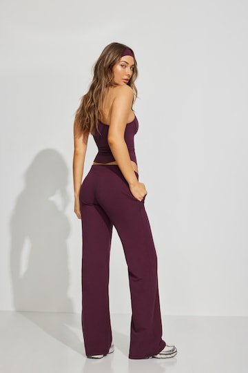 High-Waisted Stretch Terry Lounge Pants for Women