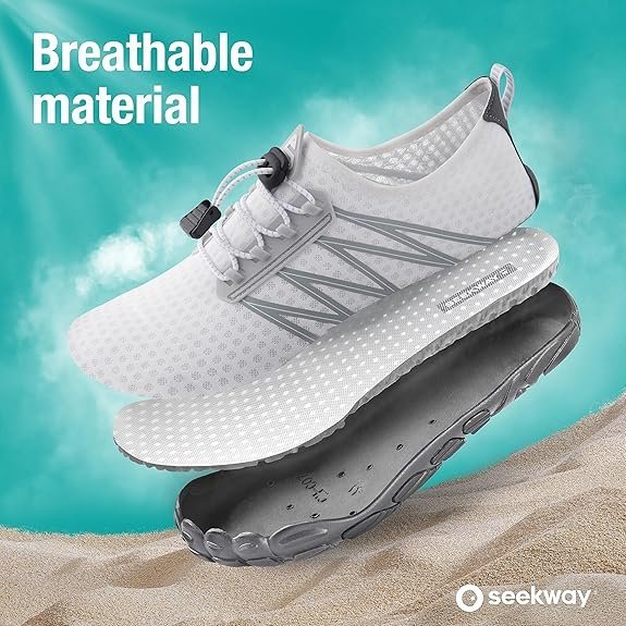 Buy SEEKWAY Water Shoes for Men & Women Online | Quick-Dry Barefoot Aqua Shoes for Beach, Swimming & Water Sports