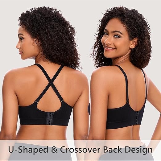 HBselect Nursing Bras for Breastfeeding Women Maternity Bras Seamless Wireless Pregnancy Sleep Bra with Bra Extenders