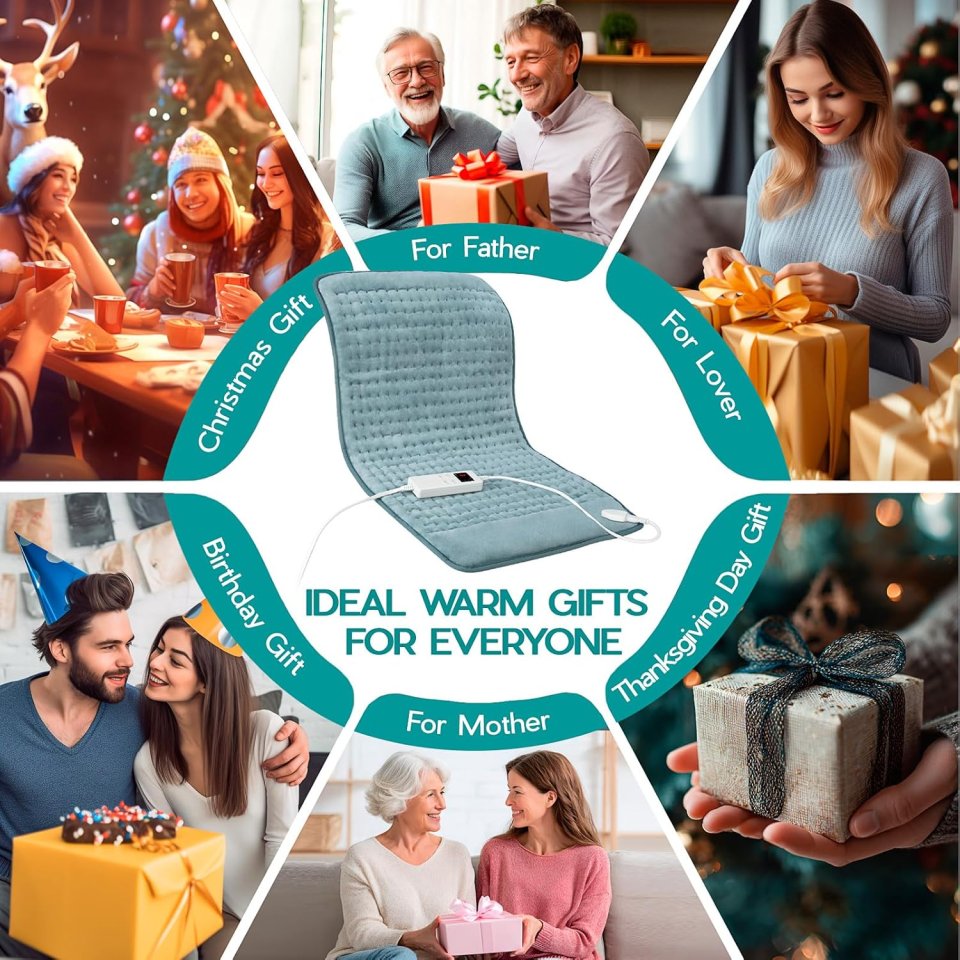 Buy Electric Heating Pad for Period Cramps & Back Pain Online | Fast Heat Therapy for Neck, Shoulders & Muscles