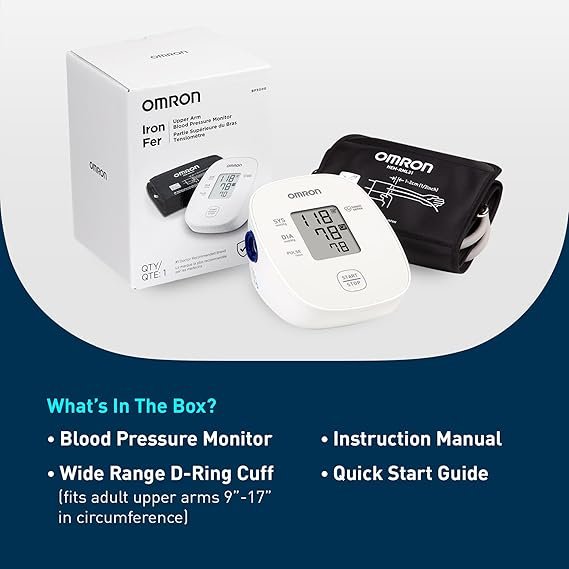 Buy OMRON Iron Upper Arm Blood Pressure Monitor Online | Clinically Validated Home BP Monitor