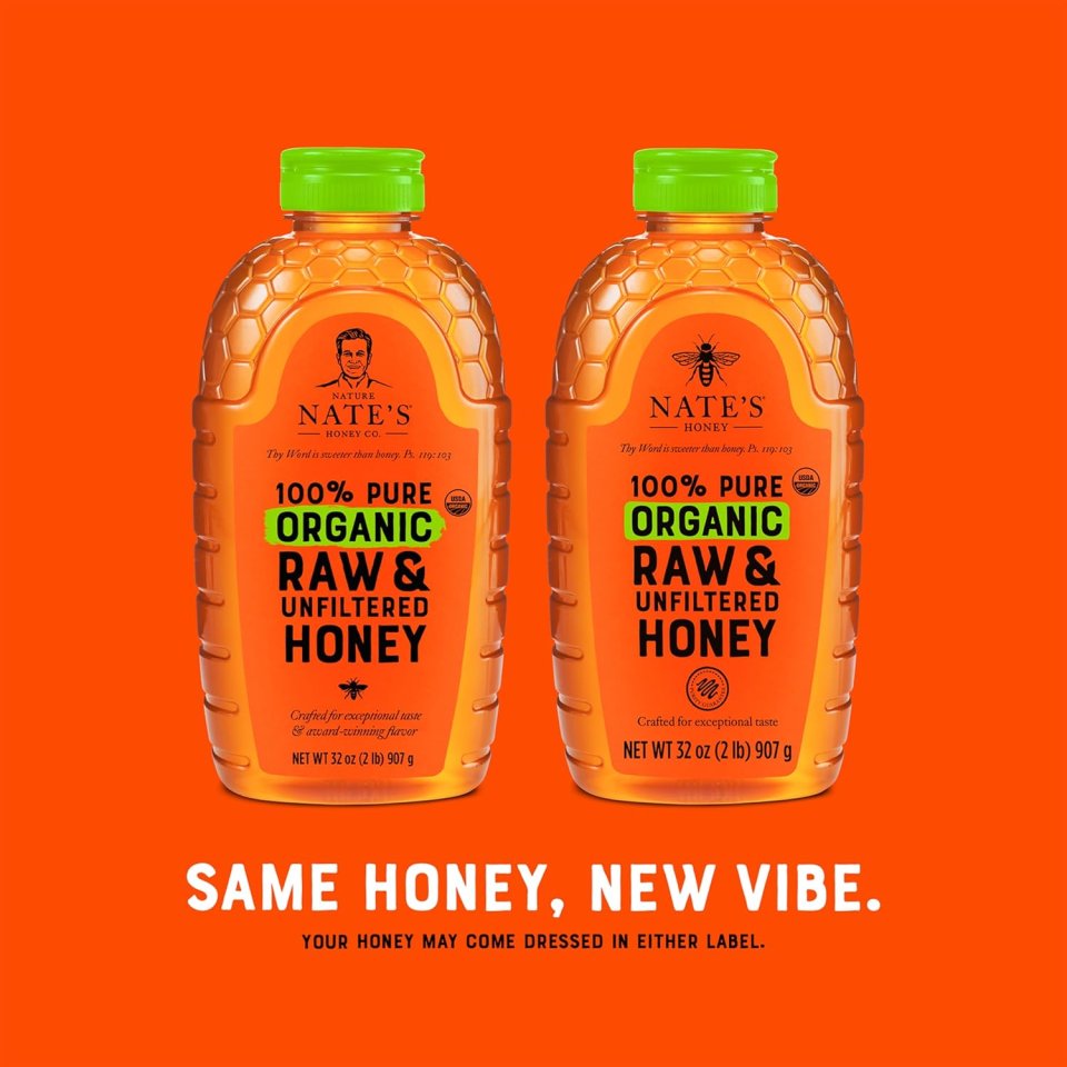 Buy Nate's Organic 100% Pure Raw & Unfiltered Honey Online | USDA Certified Organic Honey 32 oz Squeeze Bottle