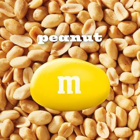 Buy M&M'S Peanut Milk Chocolate Candy Party Size Online | Resealable 38 oz Bulk Chocolate Candy Bag