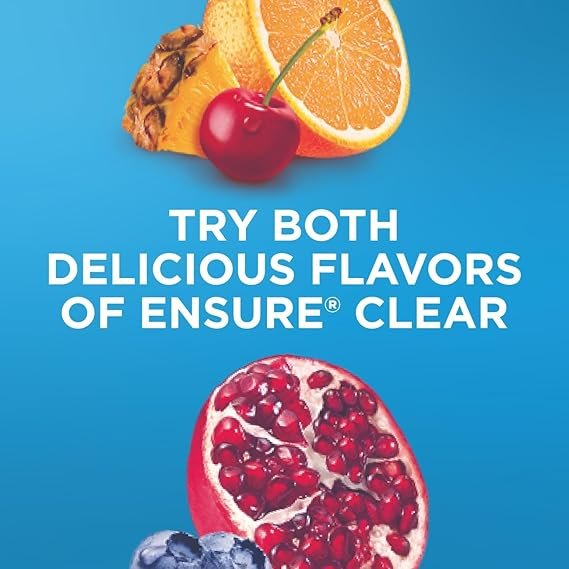 Buy Ensure Clear Mixed Fruit Nutritional Drink Online | High Protein Fat-Free Ready-to-Drink Nutrition Shake 12 Pack