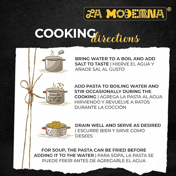 Buy LA MODERNA Spaghetti Pasta Online | Durum Wheat Semolina Pasta 16 oz Non-GMO Kosher
