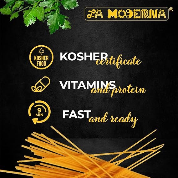 Buy LA MODERNA Spaghetti Pasta Online | Durum Wheat Semolina Pasta 16 oz Non-GMO Kosher