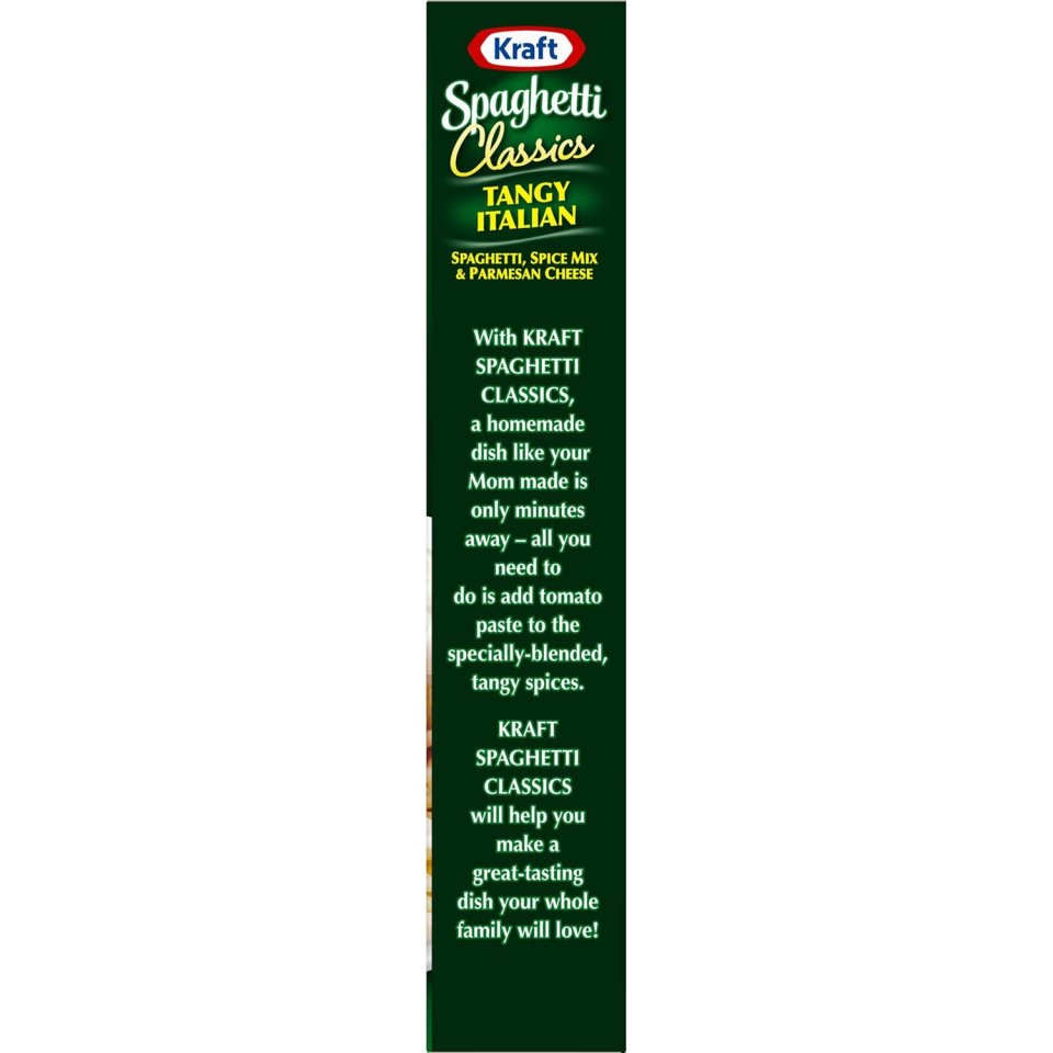 Buy Kraft Spaghetti Classics Tangy Italian Spaghetti Meal Mix Online | Parmesan Cheese & Italian Spice Pasta Mix 8 oz