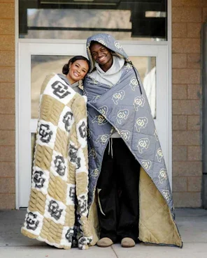 Buy Colorado Buffaloes Hooded Stadium Everywhere Blanket Online | Ultra Soft Wearable NCAA Hooded Blanket