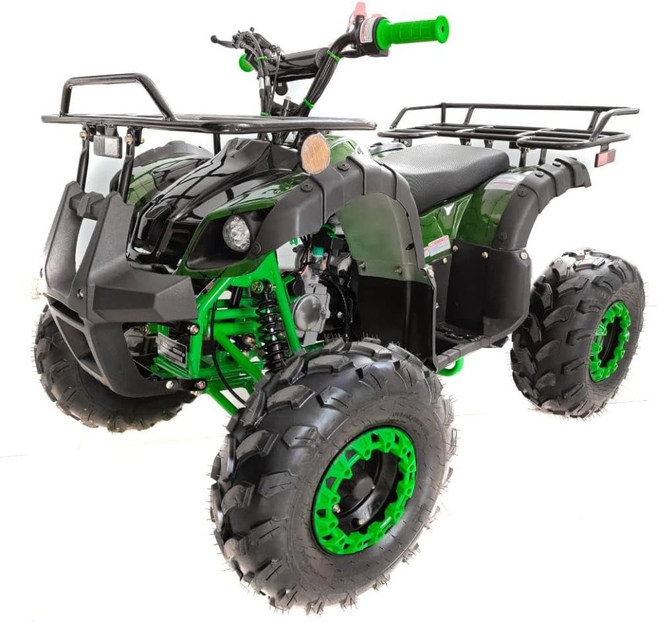 Buy HHH Upgraded 125cc ATV Quad Online | Gas 4-Wheeler with Reverse, LED Lights & Big Tires