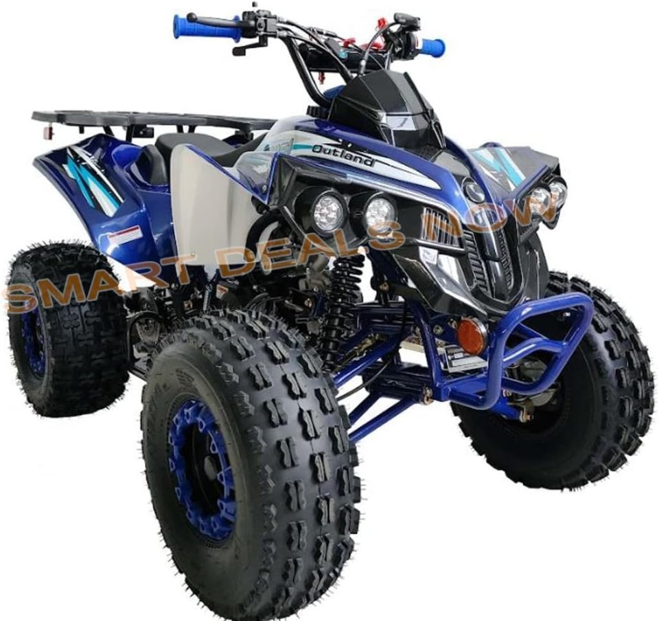 Buy HHH Upgraded 125cc Sports Quad ATV Online | Fully Automatic Youth Gas 4-Wheeler with Reverse