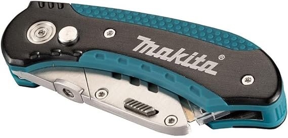 Buy Makita Quick Change Folding Utility Knife with 10 Blades Online | Heavy-Duty Folding Box Cutter