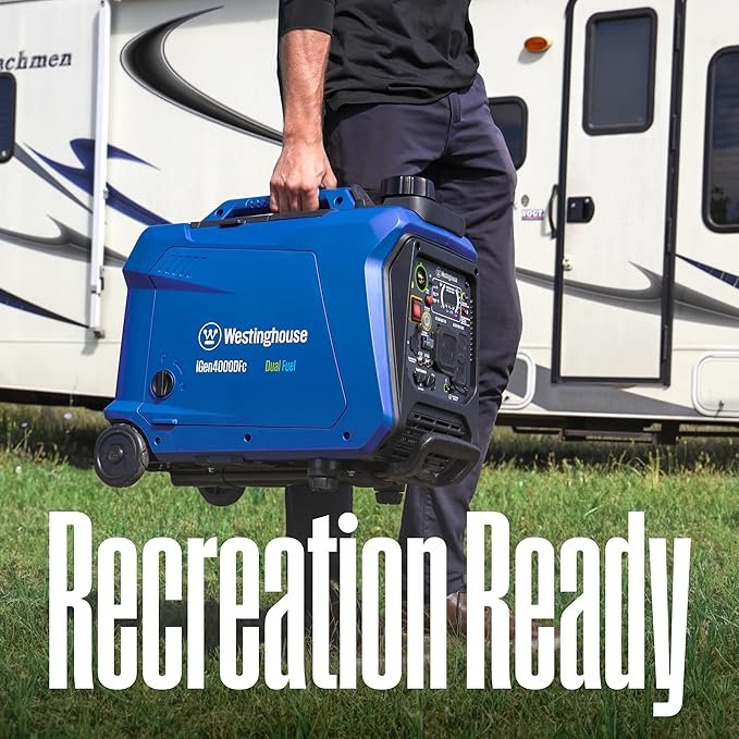 Buy Westinghouse 4000 Peak Watt Dual Fuel Portable Inverter Generator Online | Quiet RV-Ready Generator with Remote Start