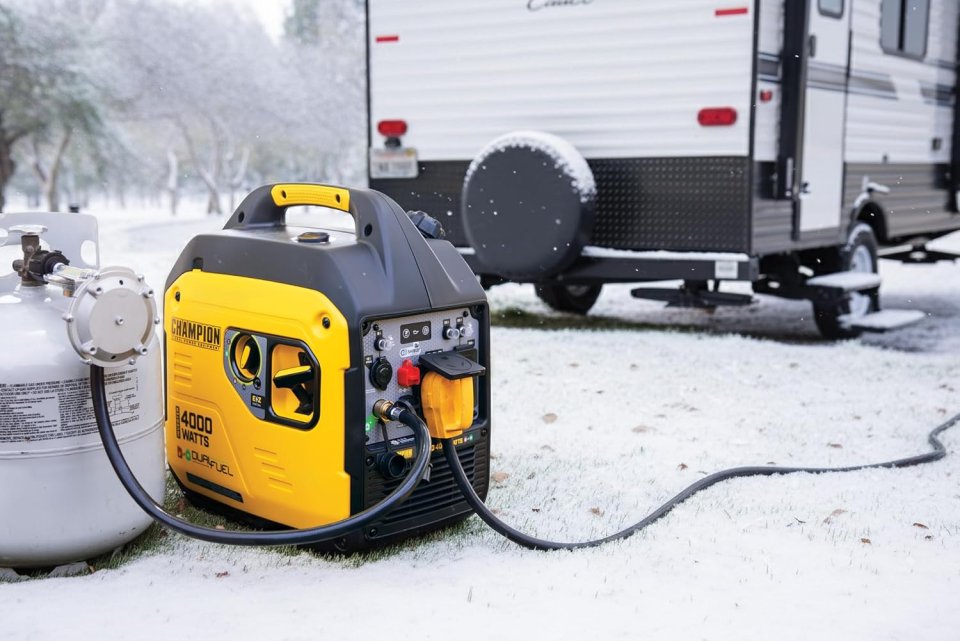 Buy Champion 4000-Watt Dual Fuel Portable Inverter Generator Online | RV Ready Quiet Generator with Gas & Propane