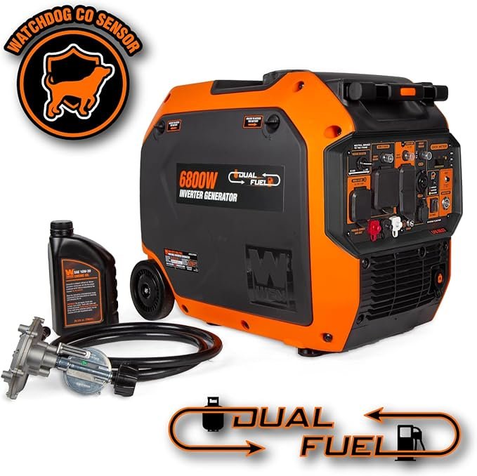 Buy WEN 6800-Watt Dual Fuel RV-Ready Electric Start Portable Inverter Generator Online | Quiet Generator with CO Watchdog
