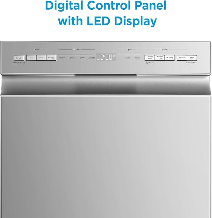 Buy Midea 18-Inch Built-In Dishwasher Online | Slim Energy Star Dishwasher with Heated Dry
