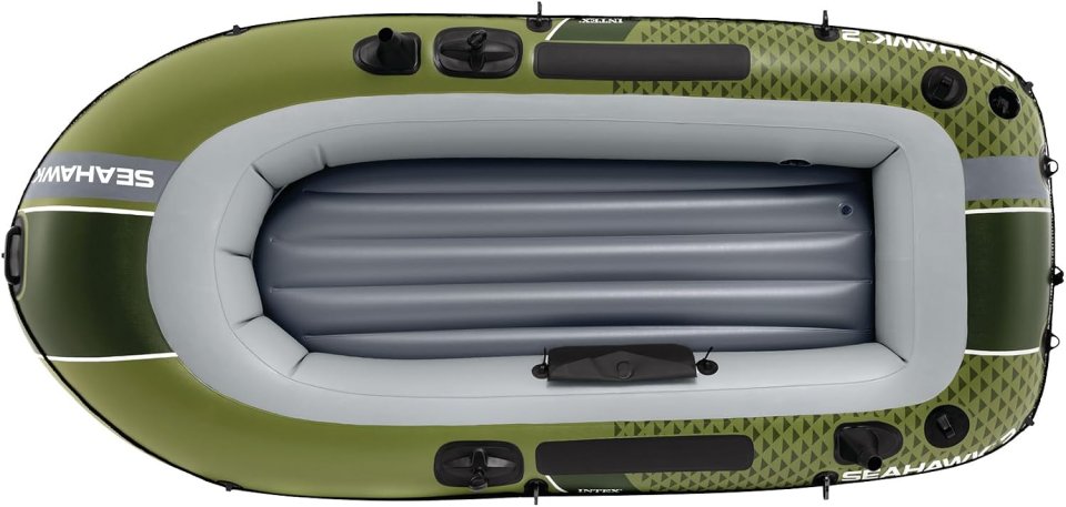 Buy Seahawk Inflatable Boat Online | Fishing & Recreational Inflatable Boat Set with Oars & Pump