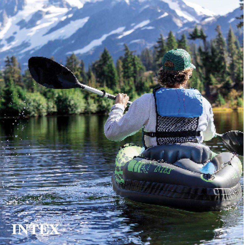 Buy INTEX Challenger Inflatable Kayak Online | Portable Recreational Kayak with Paddles & Pump