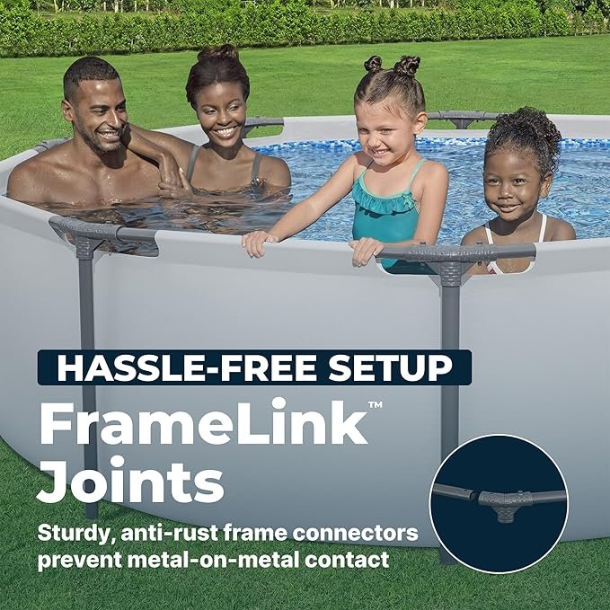 Buy Bestway Steel Pro MAX 10' x 30" Above Ground Swimming Pool Online | Round Family Pool with Filter Pump